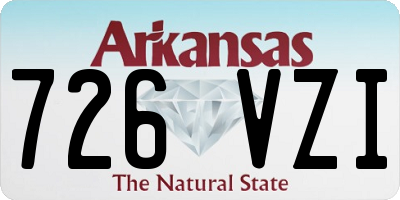 AR license plate 726VZI