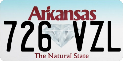 AR license plate 726VZL