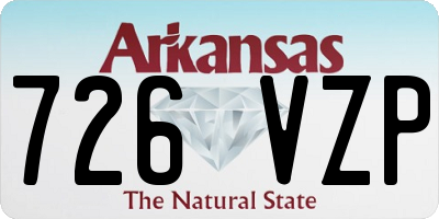 AR license plate 726VZP