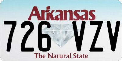 AR license plate 726VZV