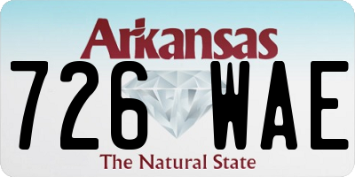 AR license plate 726WAE