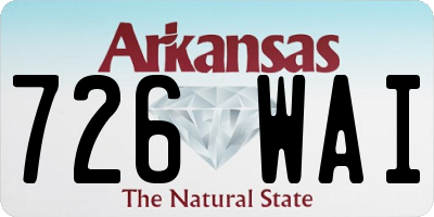 AR license plate 726WAI