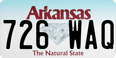 AR license plate 726WAQ