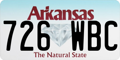AR license plate 726WBC