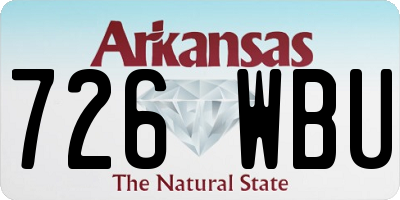 AR license plate 726WBU