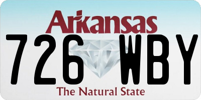 AR license plate 726WBY