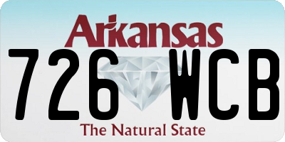 AR license plate 726WCB