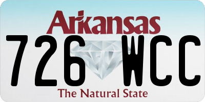 AR license plate 726WCC