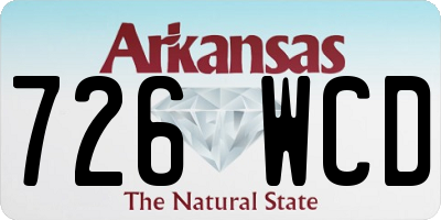 AR license plate 726WCD