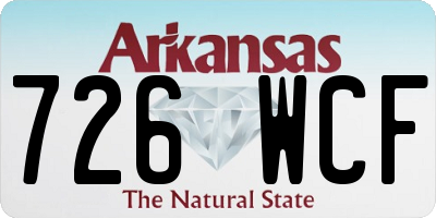 AR license plate 726WCF