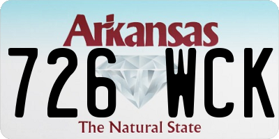 AR license plate 726WCK