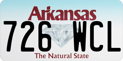 AR license plate 726WCL