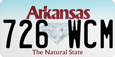 AR license plate 726WCM