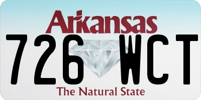 AR license plate 726WCT