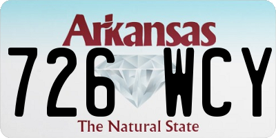AR license plate 726WCY