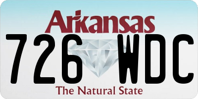 AR license plate 726WDC