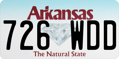 AR license plate 726WDD