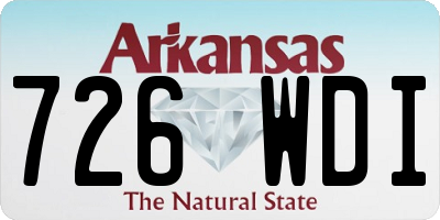 AR license plate 726WDI