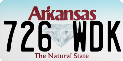 AR license plate 726WDK