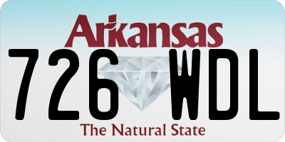 AR license plate 726WDL