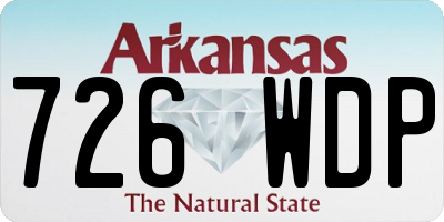 AR license plate 726WDP