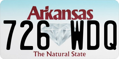 AR license plate 726WDQ
