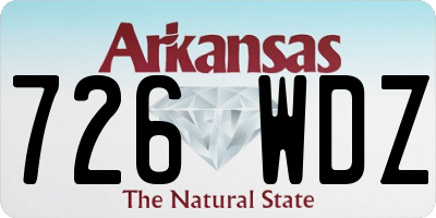 AR license plate 726WDZ