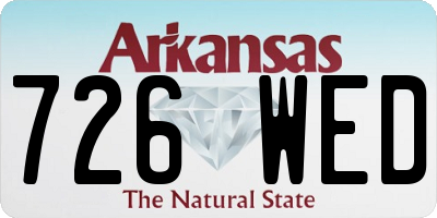 AR license plate 726WED