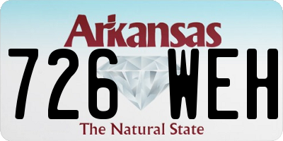 AR license plate 726WEH