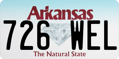 AR license plate 726WEL