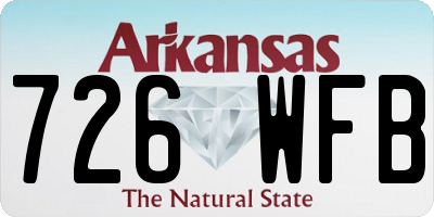 AR license plate 726WFB