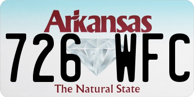 AR license plate 726WFC