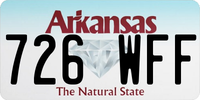 AR license plate 726WFF