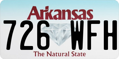 AR license plate 726WFH