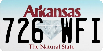 AR license plate 726WFI