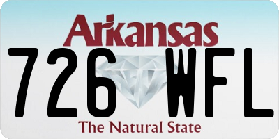 AR license plate 726WFL