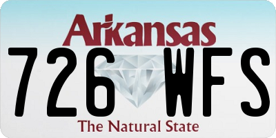 AR license plate 726WFS