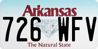 AR license plate 726WFV