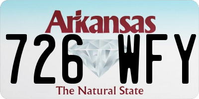 AR license plate 726WFY