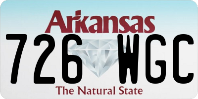 AR license plate 726WGC