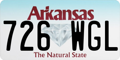 AR license plate 726WGL