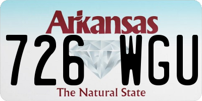 AR license plate 726WGU