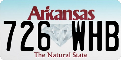 AR license plate 726WHB