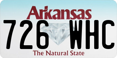 AR license plate 726WHC