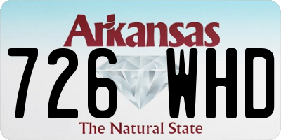 AR license plate 726WHD