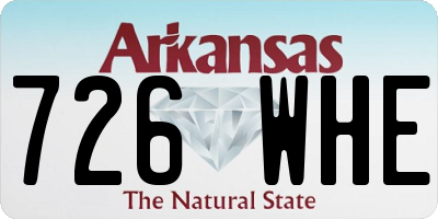 AR license plate 726WHE