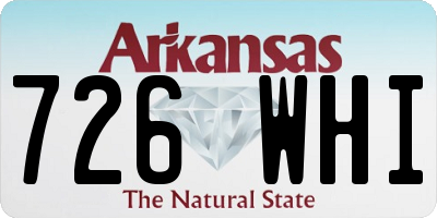 AR license plate 726WHI