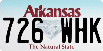 AR license plate 726WHK