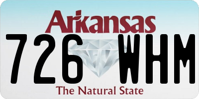 AR license plate 726WHM