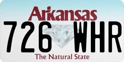 AR license plate 726WHR